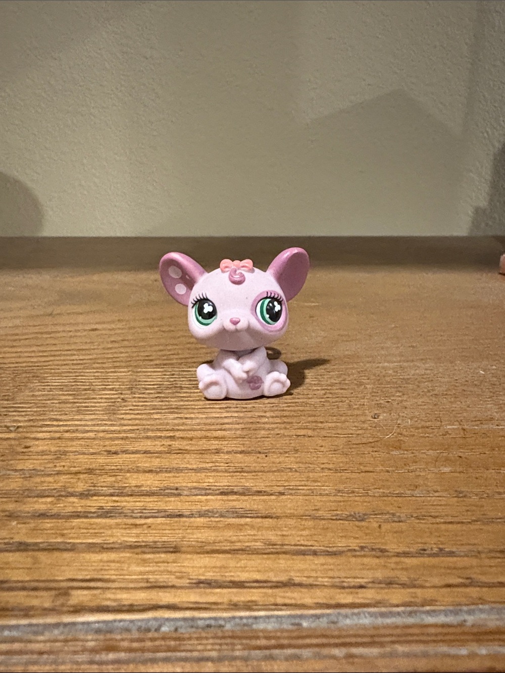 Littlest Pet Shop Pink Mouse Figurine - Cute Collectible